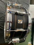 British drum company - Black 6.5 x 14 excellent Merlin