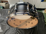 British drum company - Black 6.5 x 14 excellent Merlin