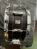 British drum company - Black 6.5 x 14 excellent Merlin