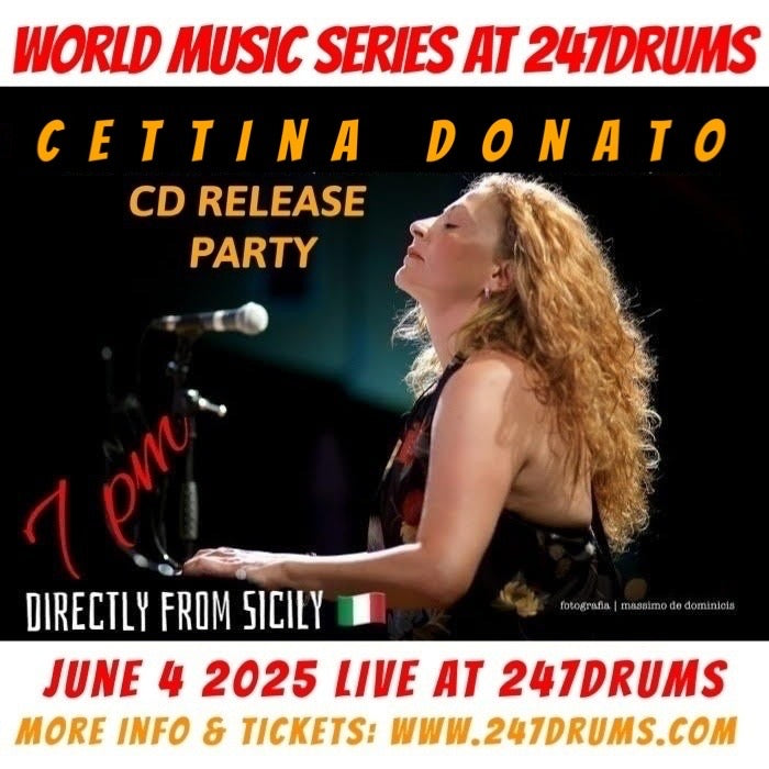 Cettina Donato New Cd Release LIVE PERFORMANCE 06/04/25