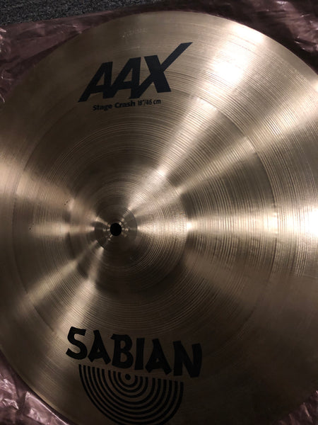 Sabian AAX Stage Crash Cymbal - 18” - 1491 grams - New