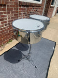 Ludwig vintage timbales size 13” and 14” complete with stand