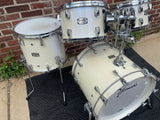 Yamaha Absolute Hybrid Maple Polar White Drum Set USED but EXCELLENT 10 12 14 20