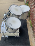 Yamaha Absolute Hybrid Maple Polar White Drum Set USED but EXCELLENT 10 12 14 20