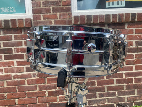 Sonor D 454 Made in Germany snare drum ferro manganese 5 by 14