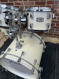 Yamaha Absolute Hybrid Maple Polar White Drum Set USED but EXCELLENT 10 12 14 20