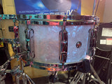 Pearl Music City Custom Reference Pearl White Oyster 6.5 x 14” snare drum