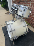 Yamaha Absolute Hybrid Maple Polar White Drum Set USED but EXCELLENT 10 12 14 20