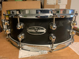 Pearl Hybrid exotic- Black snare drum 5” x 14” HEP1450 Excellent