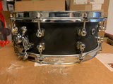 Pearl Hybrid exotic- Black snare drum 5” x 14” HEP1450 Excellent