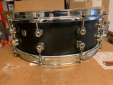 Pearl Hybrid exotic- Black snare drum 5” x 14” HEP1450 Excellent