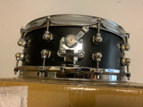 Pearl Hybrid exotic- Black snare drum 5” x 14” HEP1450 Excellent