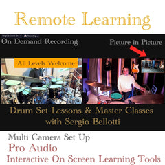 Drum Set Lessons with Sergio Bellotti (In Person & Remotely) 2026-27