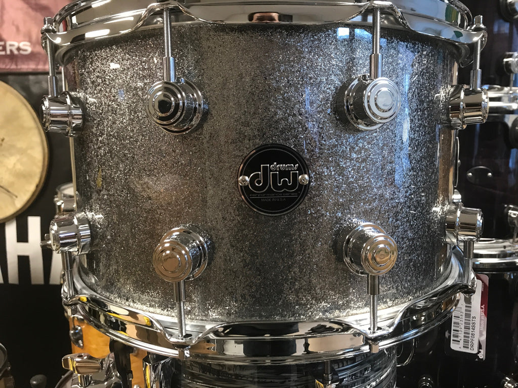 DW Performer's Series Snare Drum 14x8 Titanium Sparkle Made in USA
