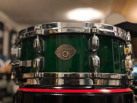 Tama Starclassic Maple Snare Drum - 14x5.5 - Green Lacquer (Used)