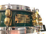 Yamaha Maple Custom 14x4 Snare Drum (used) - Aqua gloss lacquer