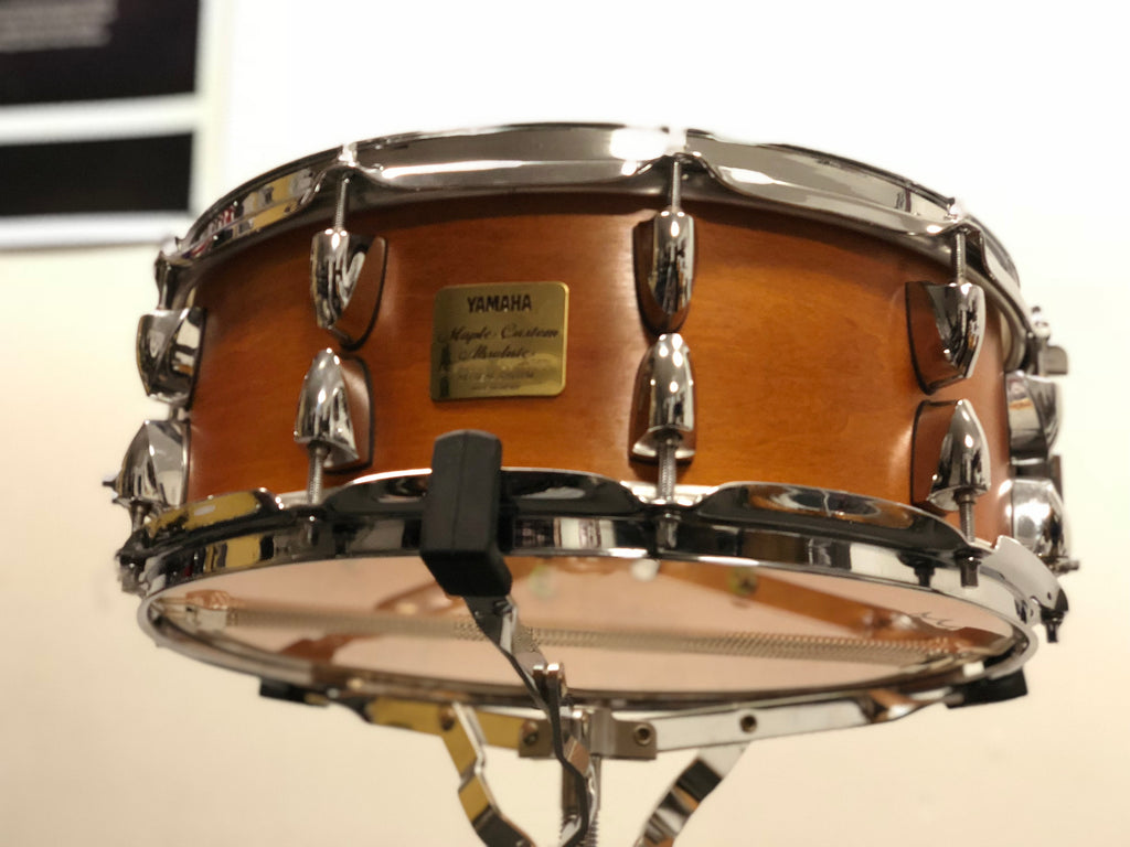 Yamaha Maple Custom Absolute Snare Drum 14x5 - Satin Amber (Mint - MIJ)