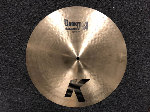 USED Zildjian K Dark Crash Cymbal - Medium Thin - 1450 grams