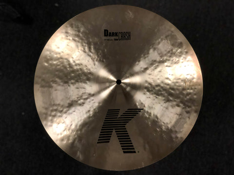 Zildjian K Dark Thin Crash Cymbal 17 - 1237 Grams