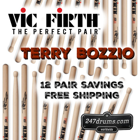 Vic Firth -Terry Bozzio Model: ( STB1 ) Signature Sticks