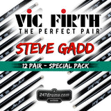 Steve Gadd - Vic Firth / Model SSG - Signature Series - 12 pair special Pack DEAL