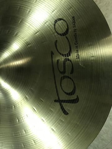 tosco by sabian rare canada made 13" pair of cymbals