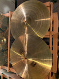 Paiste 2002 BLACK LABEL used Medium 15” Hi Hat Cymbals for Drums Vintage