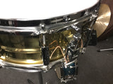 Used mint Pearl 14x5.5 Sensitone Brass Shell Snare Drum