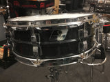 Used Ludwig Black Galaxy Snare Drum 14x5 - WITH VIDEO