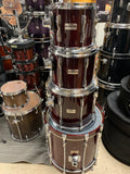 Yamaha recording custom drum set MIJ cherry red