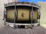 Gretsch Broadkaster Satin Black Gold Duco 6.5 x 14” snare drum