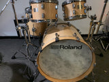 Roland V-Drums Acoustic Design Electronic Drum Set - Gloss Natural DRUMS ONLY - NO MODULE