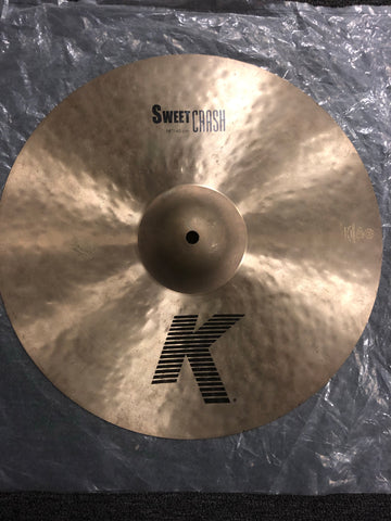 Zildjian K Sweet Crash Cymbal - 16” - 950 grams - Used