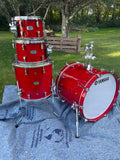 Yamaha Absolute Hybrid Maple Red Autumn 4 pc drum set TRADES WELCOME