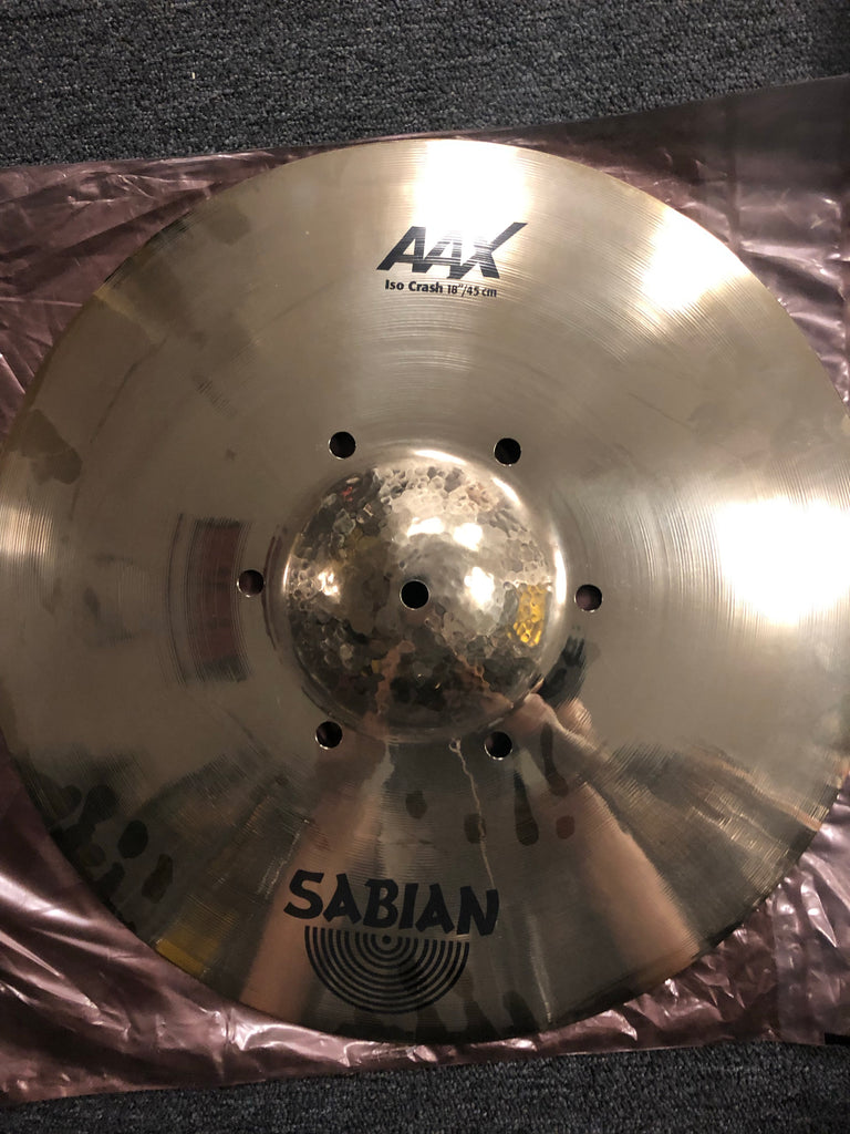 Sabian AAX ISO Crash Cymbal - 18” - 1594 grams - New