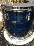 Rogers blue onyx vintage drum set 4 pc