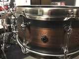Used MINT Mapex Black Panther Will Calhoun Signature NOMAD 13x6 Brass Snare Drum