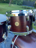 Gretsch USA custom Satin Walnut 10” 12” 14” 20” drum set - 4 Pc TRADES WELCOME